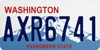 WA license plate AXR6741