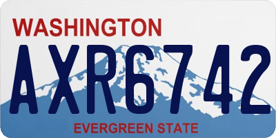 WA license plate AXR6742