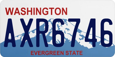 WA license plate AXR6746