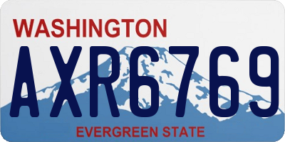 WA license plate AXR6769
