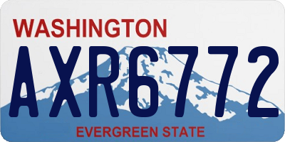 WA license plate AXR6772
