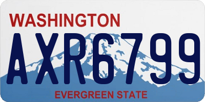 WA license plate AXR6799