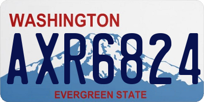 WA license plate AXR6824