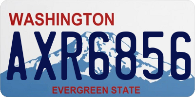 WA license plate AXR6856