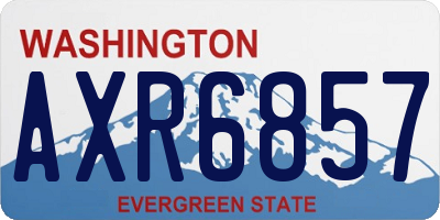 WA license plate AXR6857