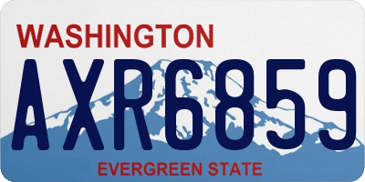 WA license plate AXR6859