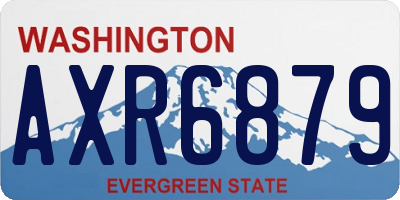 WA license plate AXR6879