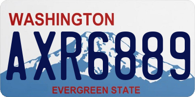 WA license plate AXR6889