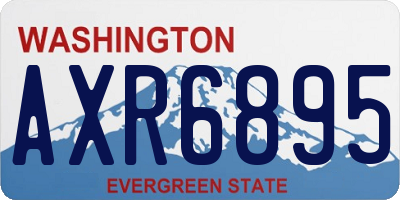 WA license plate AXR6895