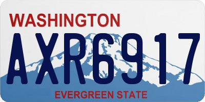 WA license plate AXR6917