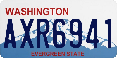 WA license plate AXR6941