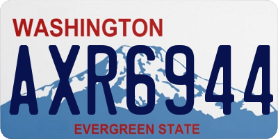 WA license plate AXR6944