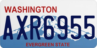 WA license plate AXR6955