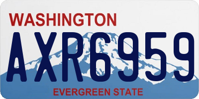 WA license plate AXR6959
