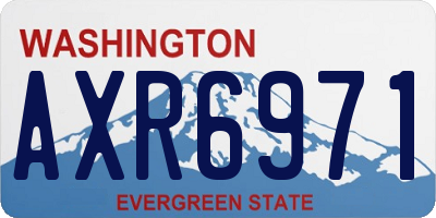 WA license plate AXR6971