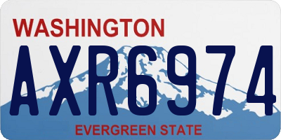 WA license plate AXR6974