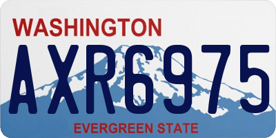 WA license plate AXR6975