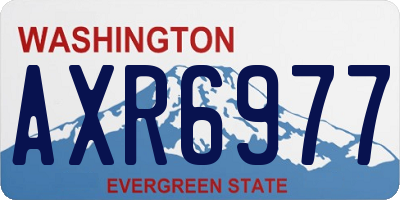 WA license plate AXR6977