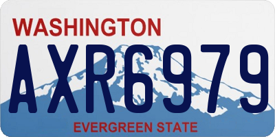 WA license plate AXR6979
