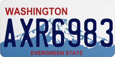 WA license plate AXR6983