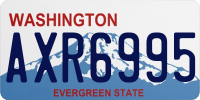 WA license plate AXR6995