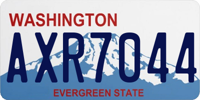 WA license plate AXR7044