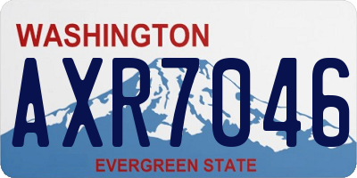 WA license plate AXR7046