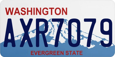 WA license plate AXR7079