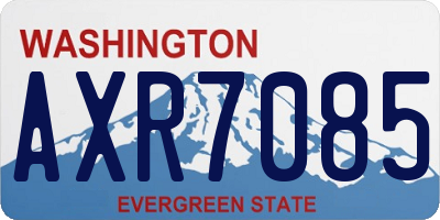 WA license plate AXR7085