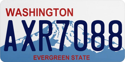WA license plate AXR7088