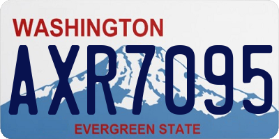 WA license plate AXR7095