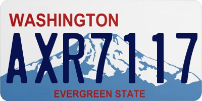 WA license plate AXR7117