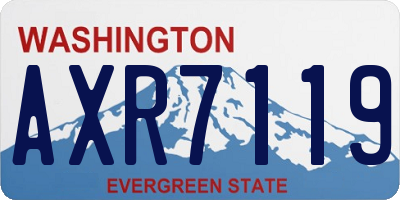 WA license plate AXR7119