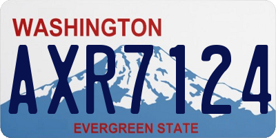 WA license plate AXR7124