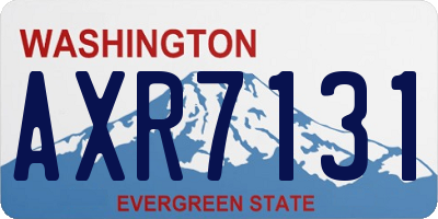 WA license plate AXR7131