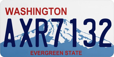 WA license plate AXR7132