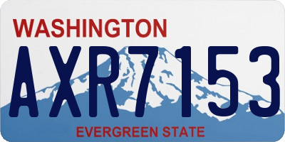 WA license plate AXR7153