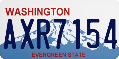WA license plate AXR7154