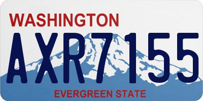WA license plate AXR7155