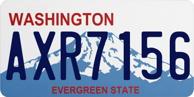 WA license plate AXR7156