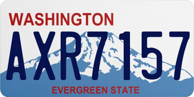WA license plate AXR7157