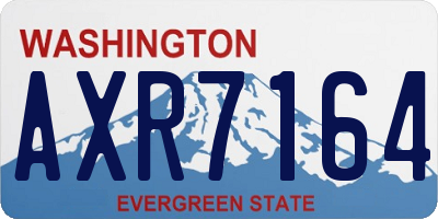WA license plate AXR7164