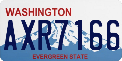 WA license plate AXR7166