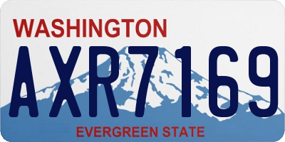 WA license plate AXR7169