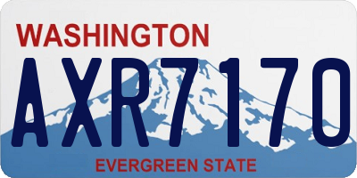 WA license plate AXR7170