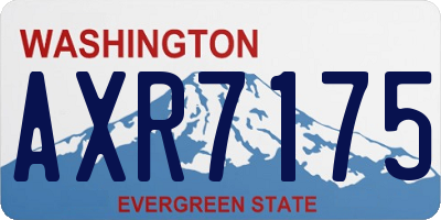 WA license plate AXR7175