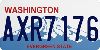 WA license plate AXR7176
