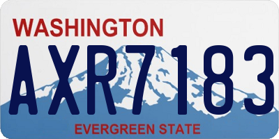 WA license plate AXR7183