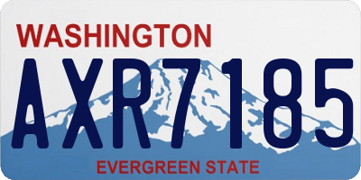 WA license plate AXR7185