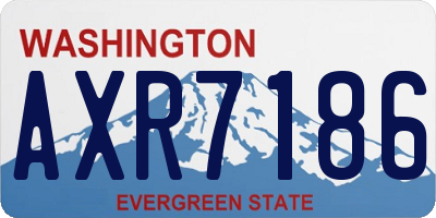 WA license plate AXR7186